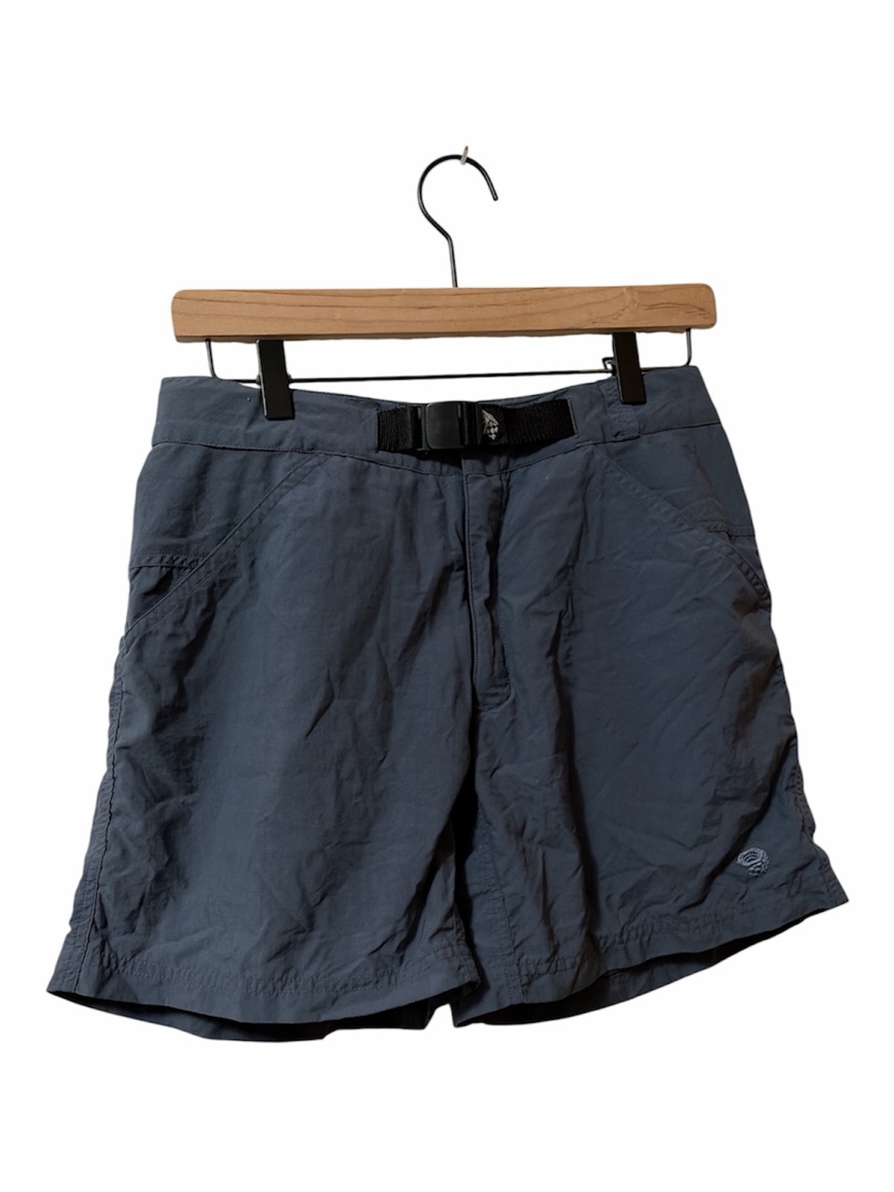 Mountain Hardwear Women’s Blue Outdoor Hiking Shorts with Integrated Belt